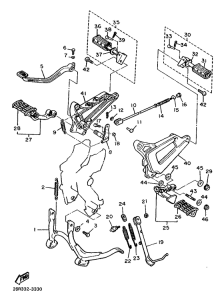XV500 Stand. footrest