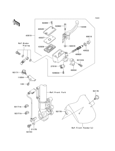 KLE650 Front master cylinder(b7f / b8f)