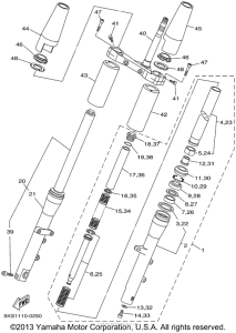 XVS1100APC Передняя вилка