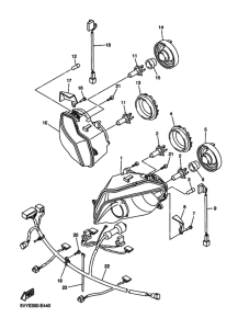 YZF-R1R ( RaceBase) Headlight assy