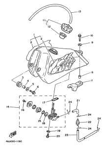 TY250R Топливный бак