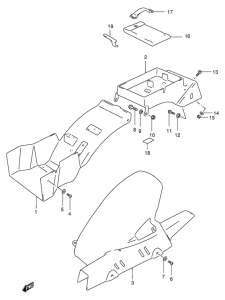 GSX-R400 Заднее крыло