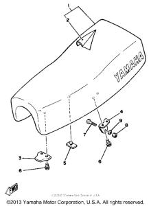YZ125H Сиденье