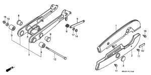 C50 Rear fork / chain case