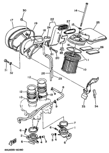 XV500S Впускная система