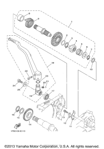 YZ250E2 Стартер