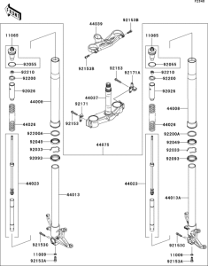 ZX1000 Передняя вилка