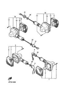 XT600E Проблесковый световой сигнал