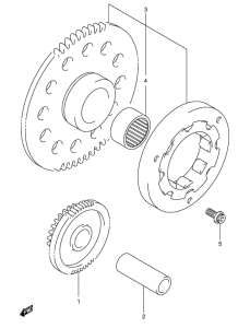 VL125 Муфта стартера