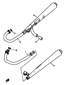 XS500 Выхлопная система