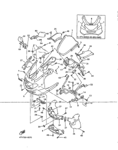 YZF600R Обтекатель 1