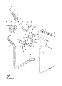 YZF-R1 Steering handle & cable