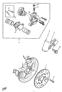 CW50RS Front brake. caliper