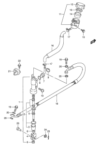 RM80 Задний тормозной цилиндр