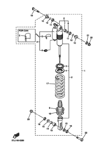 WR450F WR450FX Задняя подвеска
