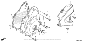 CMX300 Крышка картера левая