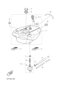 XQ125 Топливный бак