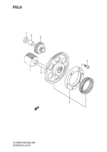 VL1500 Муфта стартера