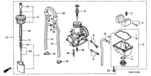 CR250R Carburetor assy