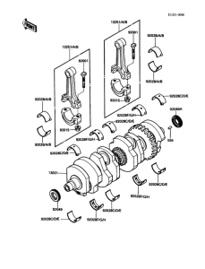 ZG1200 Коленвал