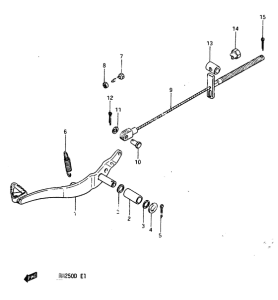RM250 Rear brake model z