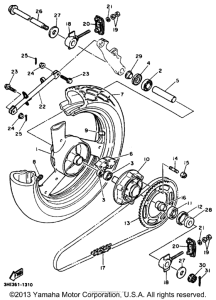 FZR600RK Переднее колесо