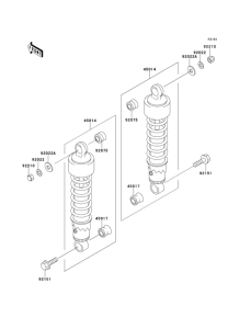 VN250 Подвеска  /  амортизатор