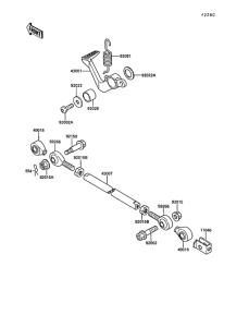 KR250 Педаль тормоза