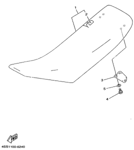 WR250Z Сиденье