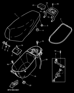 CW50RS Selle porte-bagages