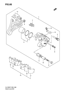 DL1000 Задний суппорт