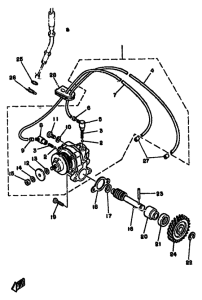RD250LC Масляный насос