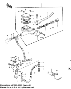KZ750 Передний тормозной цилиндр