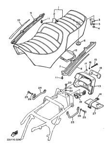 XV500 Сиденье