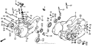 CR250R Картер двигателя