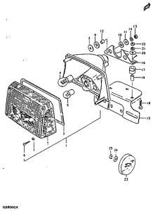 GS850 Задний комбинированный сигнал
