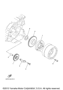TTR125ET Муфта стартера