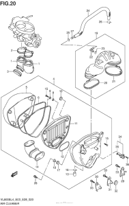 VL800B Воздушный фильтр