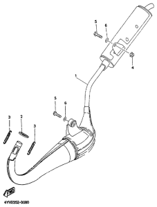 TZR50 Выхлопная система