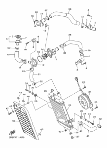 XVS1300A Radiator & hose