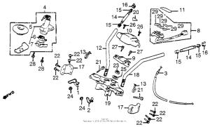 CB650SC Handlebar + top bridge