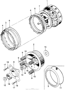 CB750 Сцепление