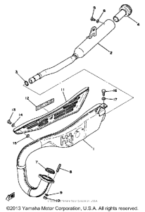 DT100E Выхлопная система