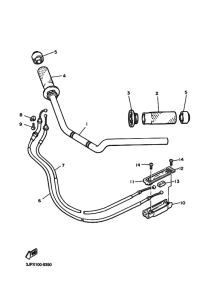 VMX12 Рулевой рычаг и кабель