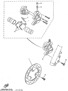 YN50R Front brake. caliper