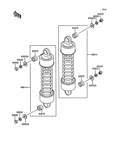 VN1500 Подвеска  /  амортизатор