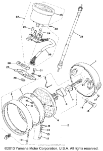RS100C Head lamp - speedometer