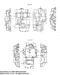 KZ750 Crankcase bolt & stud pattern