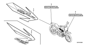 CRF70F Stripe / mark
