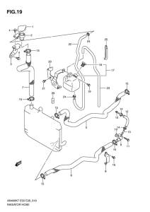 AN400 (ABS) Радиатор hose